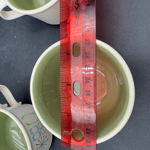 Vintage Mugs Cathay by Taylor Smith Taylor MCM Atomic Set of 3 - Picture 8 of 9